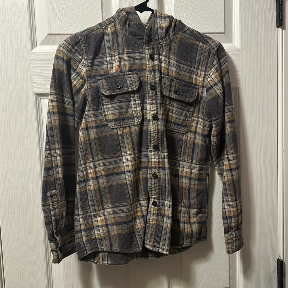 United colors of Benetton boys hooded in flannel